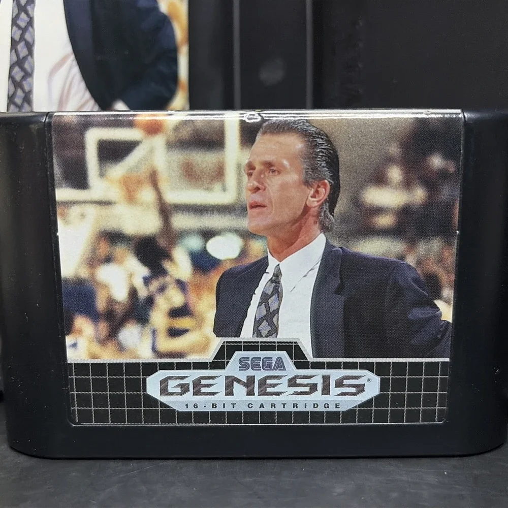 Pat Riley's Basketball (Sega Genesis, 1990) T&W‎ - Very Clean